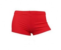 SKST003 design split women's swimming trunks style custom-made anti-exposure swimming trunks style women's swimming trunks make solid color square swimming trunks style swimming trunks factory side view